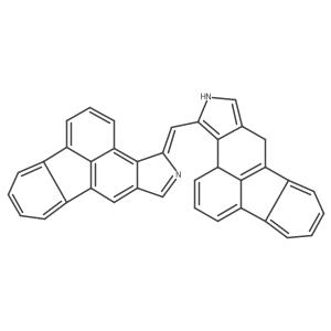 14-(15-Azapentacyclo[10.6.1.02,7.08,19.013,17]nonadeca-1(19),2,4,6,8,10,13,16-octaen-14-ylmethylidene)-15-azapentacyclo[10.6.1.02,7.08,19.013,17]nonadeca-1(18),2,4,6,8(19),9,11,13(17),15-nonaene Structure
