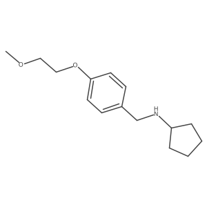 N-[4-(2-Methoxyethoxy)benzyl]cyclopentanamine结构式