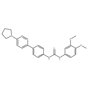 1-(3,4-Dimethoxyphenyl)-3-(4-(6-(pyrrolidin-1-yl)pyridazin-3-yl)phenyl)urea Structure
