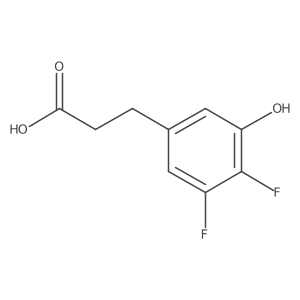 3-(3,4-Difluoro-5-hydroxyphenyl)propanoic acid Structure