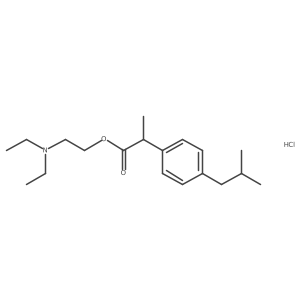 Diethylaminoethyl ibuprofen hydrochloride Structure