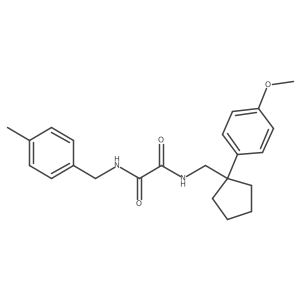 N1-((1-(4-methoxyphenyl)cyclopentyl)methyl)-N2-(4-methylbenzyl)oxalamide结构式