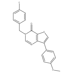 3-(4-fluorobenzyl)-7-(4-methoxyphenyl)thieno[3,2-d]pyrimidin-4(3H)-one Structure