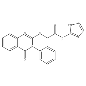 2-[(4-oxo-3-phenyl-3,4-dihydroquinazolin-2-yl)sulfanyl]-N-(4H-1,2,4-triazol-3-yl)acetamide Structure