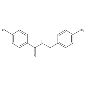 N-[(4-aminophenyl)methyl]-4-bromobenzamide Structure