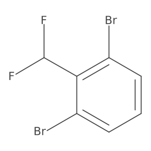 1,3-Dibromo-2-(difluoromethyl)benzene Structure