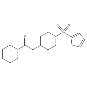 1-(1-Piperidinyl)-2-[1-(2-thienylsulfonyl)-4-piperidinyl]ethanone结构式