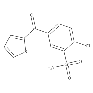 2-Chloro-5-(thiophene-2-carbonyl)-benzenesulfonamide Structure