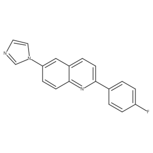 2-(4-Fluorophenyl)-6-imidazol-1-ylquinoline Structure