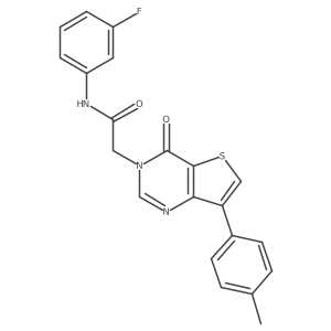 N-(3-fluorophenyl)-2-[7-(4-methylphenyl)-4-oxothieno[3,2-d]pyrimidin-3(4H)-yl]acetamide Structure