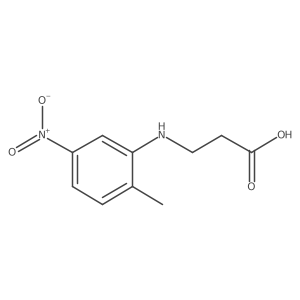 3-(2-Methyl-5-nitro-phenylamino)-propionic acid结构式