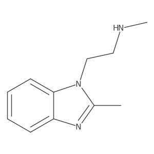 N-methyl-N-[2-(2-methyl-1H-benzimidazol-1-yl)ethyl]amine Structure
