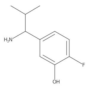 (S)-5-(1-Amino-2-methylpropyl)-2-fluorophenol Structure