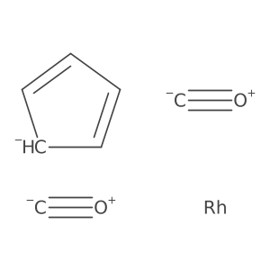(eta5-Cyclopentadienyl)dicarbonylrhodium结构式