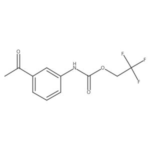 2,2,2-trifluoroethyl N-(3-acetylphenyl)carbamate Structure