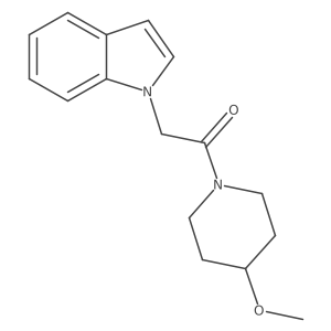 2-(1H-indol-1-yl)-1-(4-methoxypiperidin-1-yl)ethanone Structure