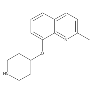 2-Methyl-8-piperidin-4-yloxyquinoline结构式