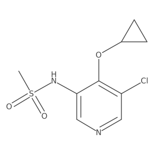 N-(5-Chloro-4-cyclopropoxypyridin-3-YL)methanesulfonamide Structure