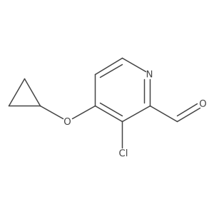 3-Chloro-4-cyclopropoxypicolinaldehyde结构式