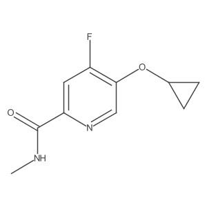5-Cyclopropoxy-4-fluoro-N-methylpicolinamide结构式