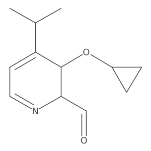 3-Cyclopropoxy-4-isopropyl-2,3-dihydropyridine-2-carbaldehyde结构式