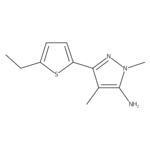 3-(5-ethylthiophen-2-yl)-1,4-dimethyl-1H-pyrazol-5-amine Structure