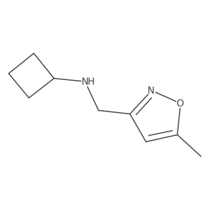 N-[(5-methyl-1,2-oxazol-3-yl)methyl]cyclobutanamine Structure
