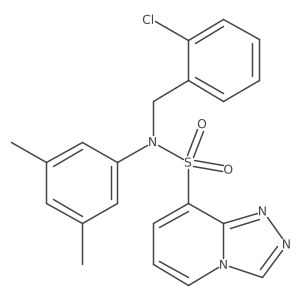 N-[(2-chlorophenyl)methyl]-N-(3,5-dimethylphenyl)-[1,2,4]triazolo[4,3-a]pyridine-8-sulfonamide Structure
