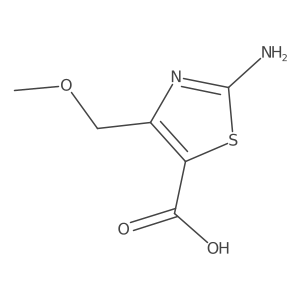 2-Amino-4-(methoxymethyl)-1,3-thiazole-5-carboxylic acid结构式