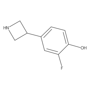 4-(Azetidin-3-yl)-2-fluorophenol Structure