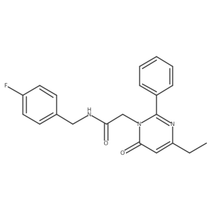2-(4-ethyl-6-oxo-2-phenylpyrimidin-1(6H)-yl)-N-(4-fluorobenzyl)acetamide Structure