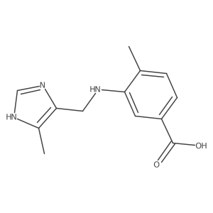 4-methyl-3-{[(5-methyl-1H-imidazol-4-yl)methyl]amino}benzoic acid结构式