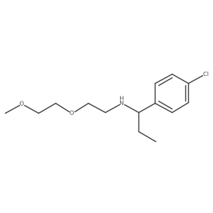 Benzenemethanamine, 4-chloro-I+/--ethyl-N-[2-(2-methoxyethoxy)ethyl]-结构式