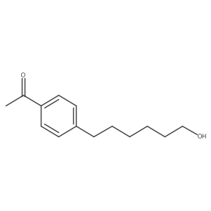 6-(4-Acetylphenyl)hexanol结构式