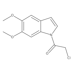 2-Chloro-1-(5,6-dimethoxyindol-1-yl)ethanone结构式