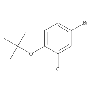 Benzene, 4-bromo-2-chloro-1-(1,1-dimethylethoxy)-结构式