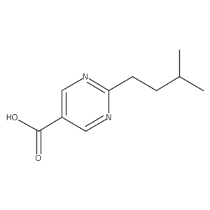 2-(3-Methylbutyl)pyrimidine-5-carboxylic acid结构式