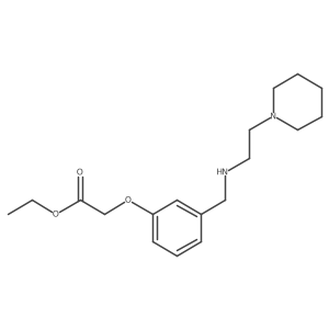 Ethyl 2-(3-((2-(piperidin-1-yl)ethylamino)methyl)phenoxy)acetate Structure