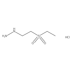 [2-(Ethanesulfonyl)ethyl]hydrazine hydrochloride Structure