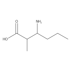 3-Amino-2-methylhexanoic acid结构式