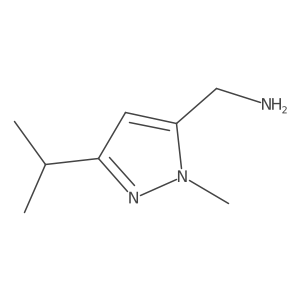 [1-methyl-3-(propan-2-yl)-1H-pyrazol-5-yl]methanamine结构式