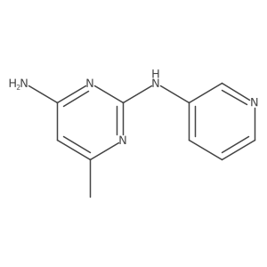 6-methyl-N~2~-pyridin-3-ylpyrimidine-2,4-diamine结构式
