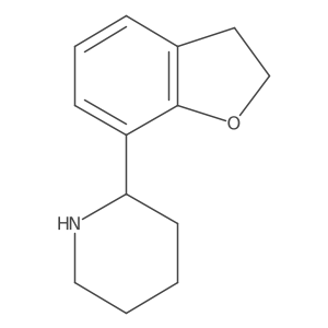 2-(2,3-Dihydro-1-benzofuran-7-yl)piperidine结构式