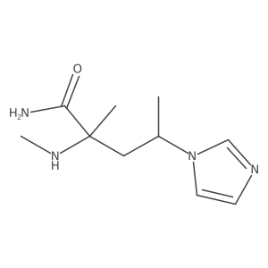 4-(1H-imidazol-1-yl)-2-methyl-2-(methylamino)pentanamide Structure