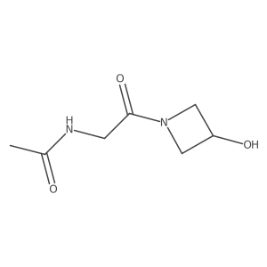 N-[2-(3-hydroxyazetidin-1-yl)-2-oxoethyl]acetamide结构式