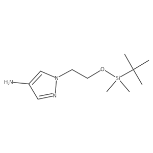 1-(2-(tert-Butyldimethylsilyloxy)ethyl)-1H-pyrazol-4-amine Structure