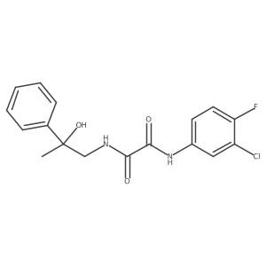 N1-(3-chloro-4-fluorophenyl)-N2-(2-hydroxy-2-phenylpropyl)oxalamide Structure