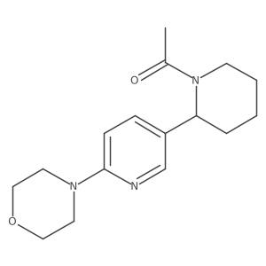 1-(2-(6-Morpholinopyridin-3-yl)piperidin-1-yl)ethanone结构式