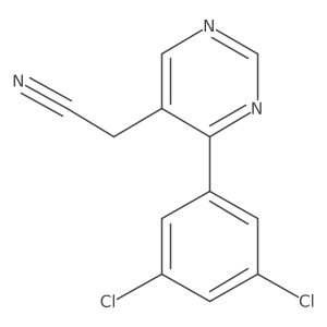 2-(4-(3,5-Dichlorophenyl)pyrimidin-5-yl)acetonitrile Structure