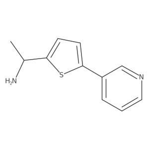 1-(5-(Pyridin-3-yl)thiophen-2-yl)ethan-1-amine结构式